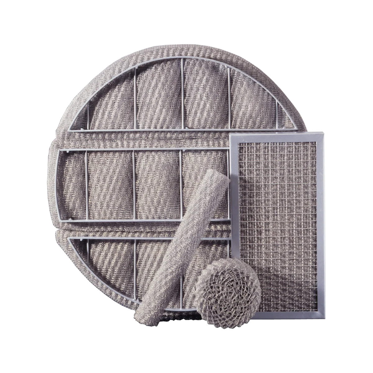 Metal Knitted Wire Mesh - Image 02 metal knitted wire mesh component for mist eliminator knitted wire mesh separator internal system
