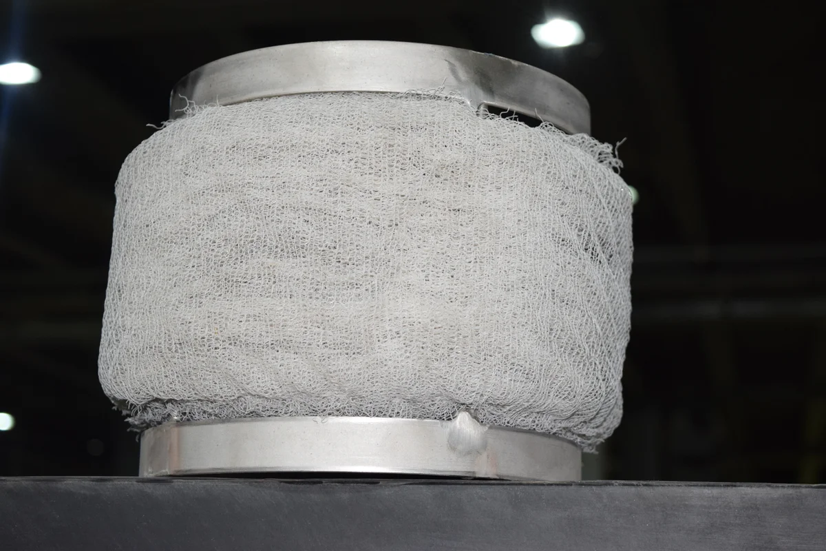 Non-Metal Knitted Wire Mesh - Image 02 non-metal knitted wire mesh component for mist eliminator knitted wire mesh separator internal system