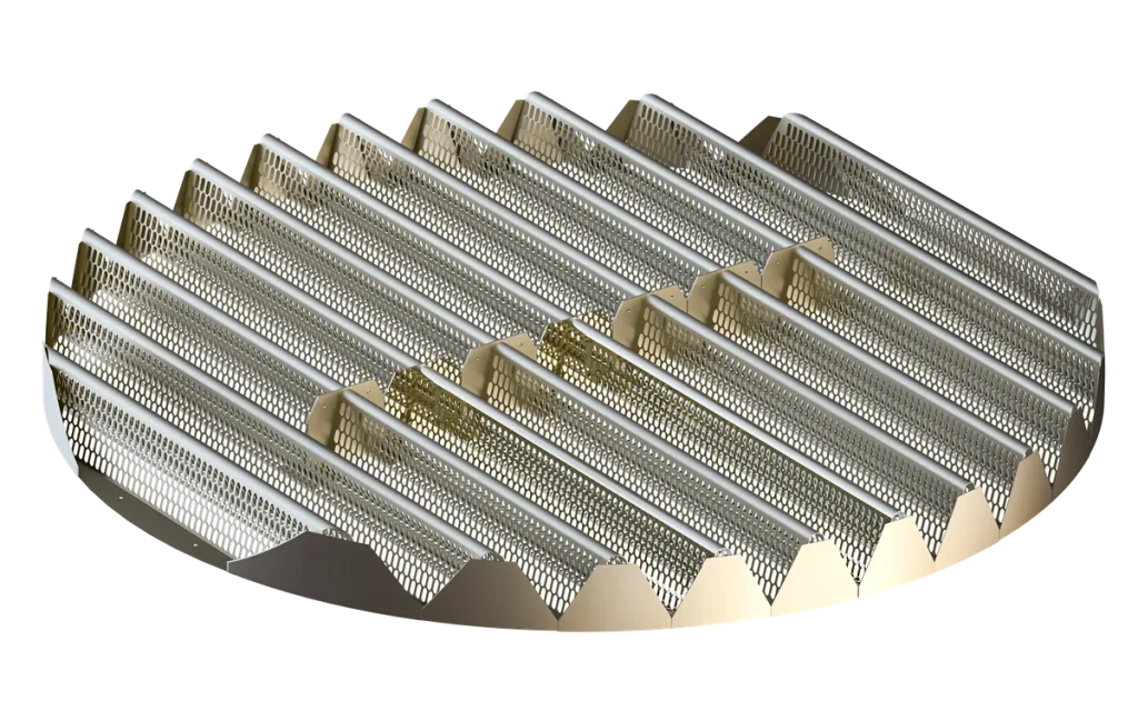 random packing support component for packing random packing holder column internals system
