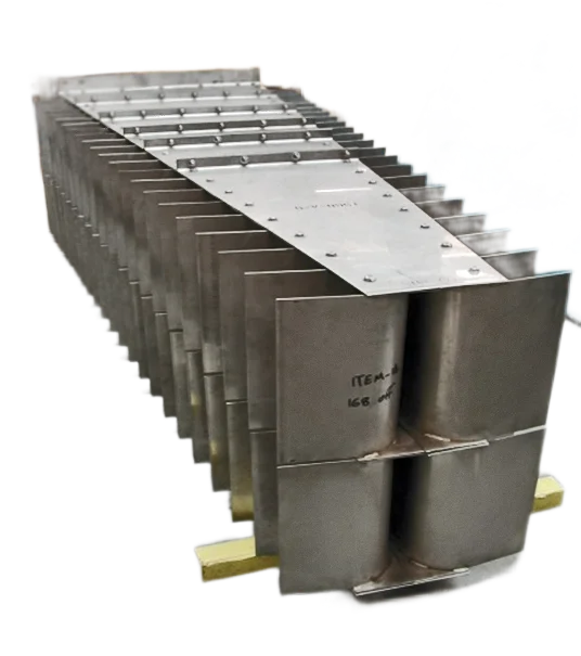 multi vane inlet ( schoepentoeter) component for feed distributor mixed phase inlet separator internal system