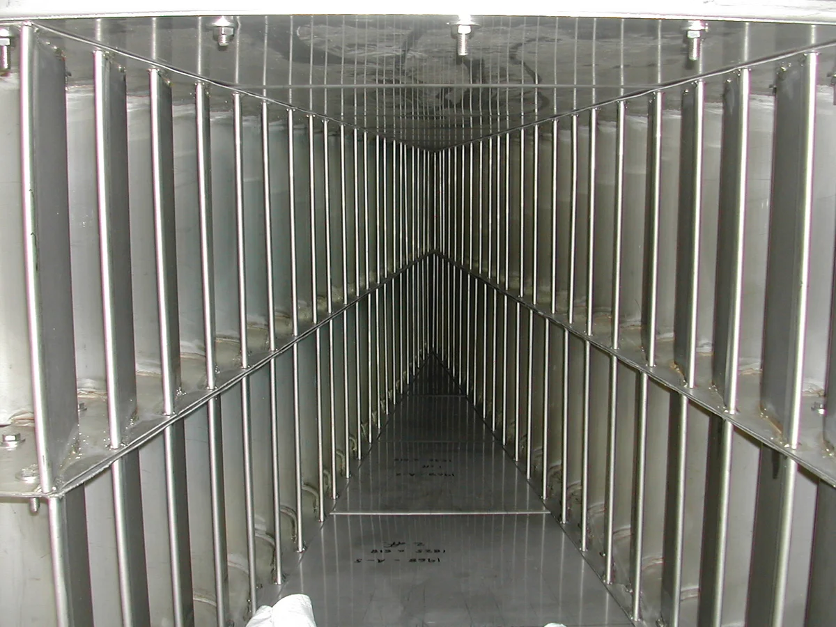 Multi Vane Inlet ( Schoepentoeter) - Image 03 multi vane inlet ( schoepentoeter) component for feed distributor mixed phase inlet separator internal system