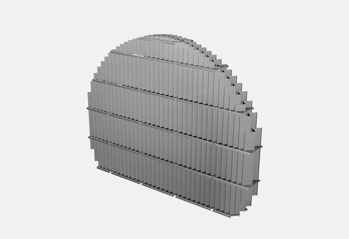Plain Vane Pack - Image 02 plain vane pack component for mist eliminator vane pack separator internal system