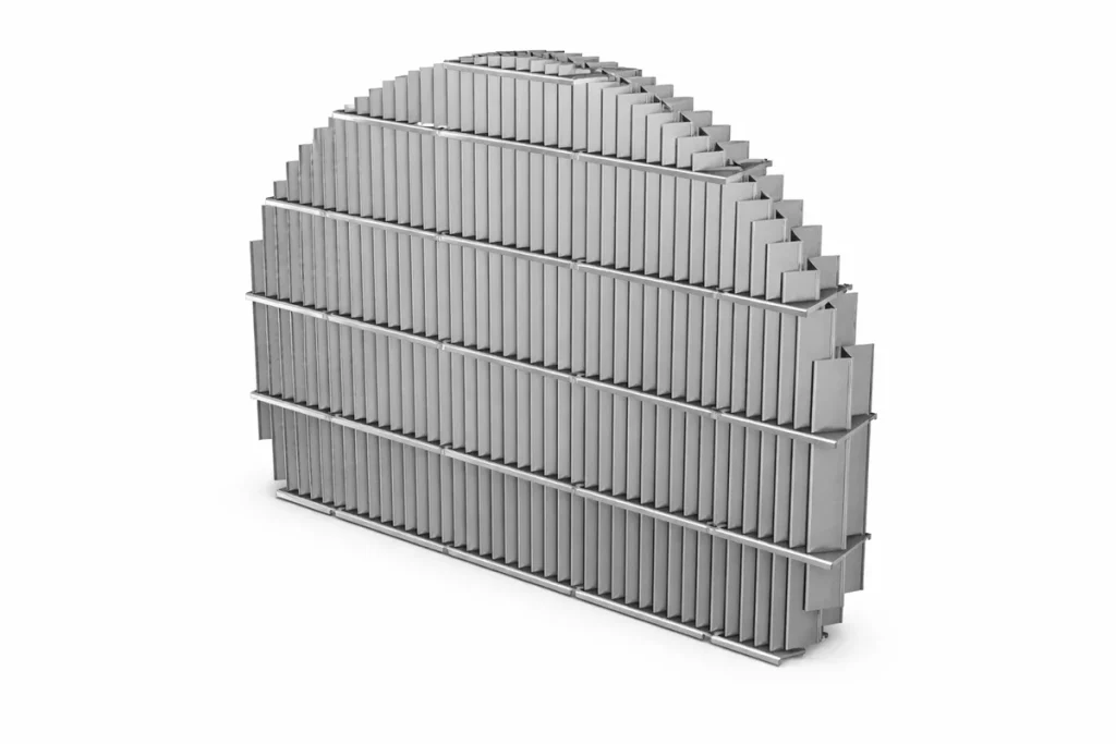 wave breaker component for miscellaneous item breaker separator internal system
